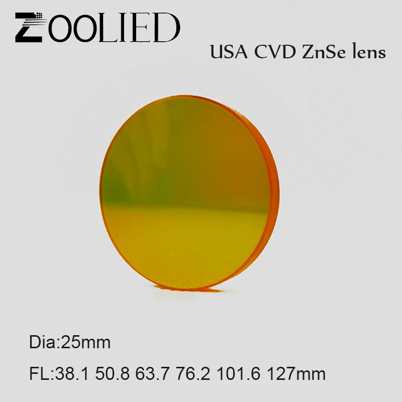 ZnSe лазера объектив диаметр 25 мм фокус объектива США сердечно сосудистых