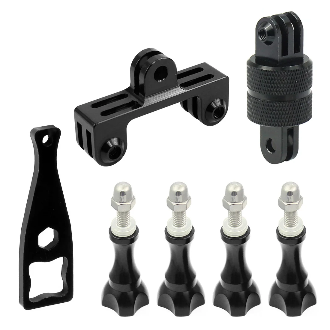 Алюминиевый двойной кронштейн для вспышки и 360 Поворотный адаптер штатива