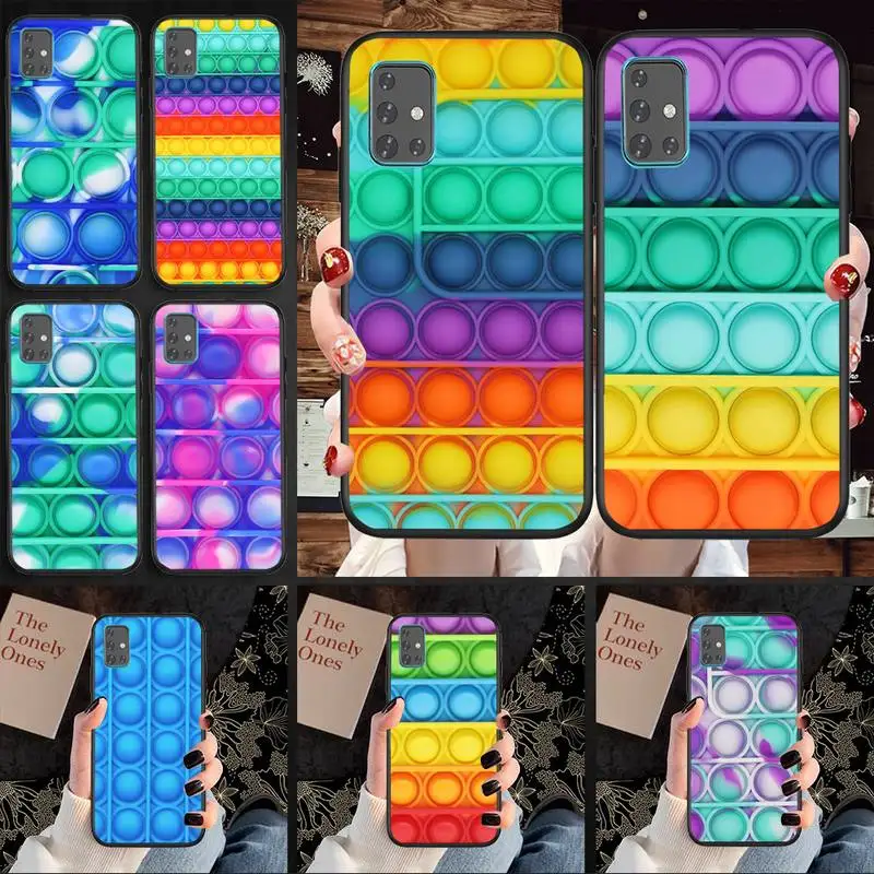 

Bubble Fidget Reliver Stress Antistress Phone Case For Samsung A02 A20 A30 A31 A32 A40 A50 A51 A52 A70 A71 A72 A80 A91 cover