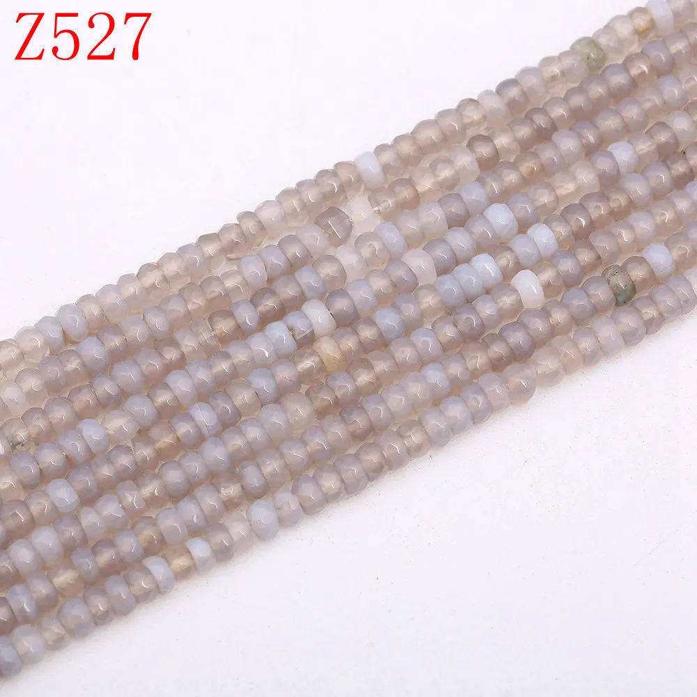 Gray agate Yumten круглые блестящие малахитовые бусины 5 мм* 8 мм бусины DIY бирюзовый агат украшение из розового кварца ручной работы натуральные аксессуары натуральные камни бисер для бисероплетения - Цвет: Gray agate