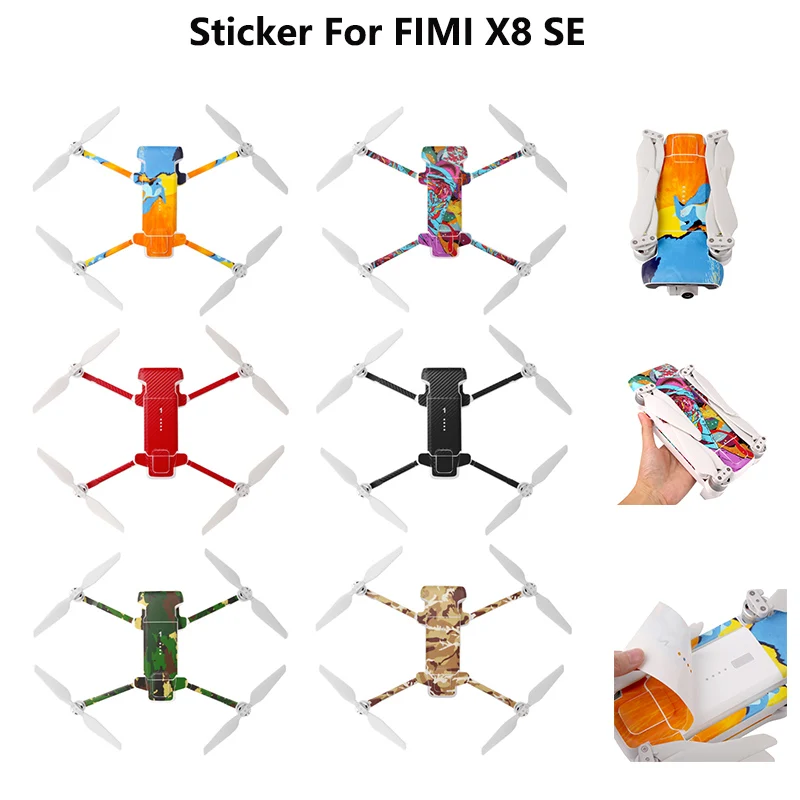 

Newest Stickers For Xiaomi FIMI X8 SE PVC Stickers Protective Skin for Xiaomi FIMI X8 SE Drone Accessories