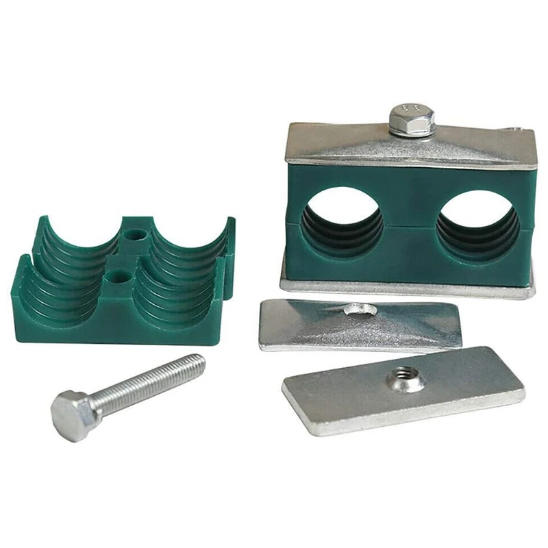 

2 шт. двухствольный верхний и нижний пластиковые трубные хомуты легкого левый и правый союз трубопроводная зажимы морской хомуты