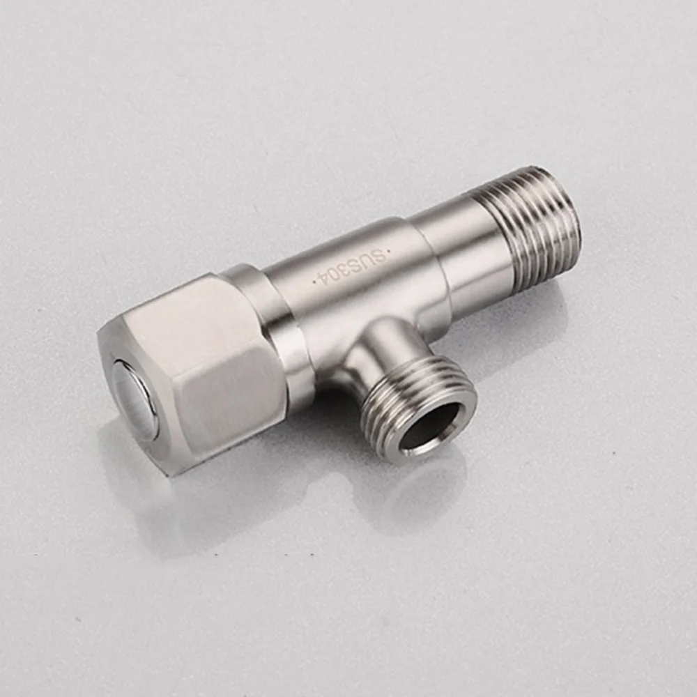 

Bathroom Angle Stainless Steel Lead-free Cold and Hot Water Mixer Shut Off Vavle for Toilet Kitchen Sink