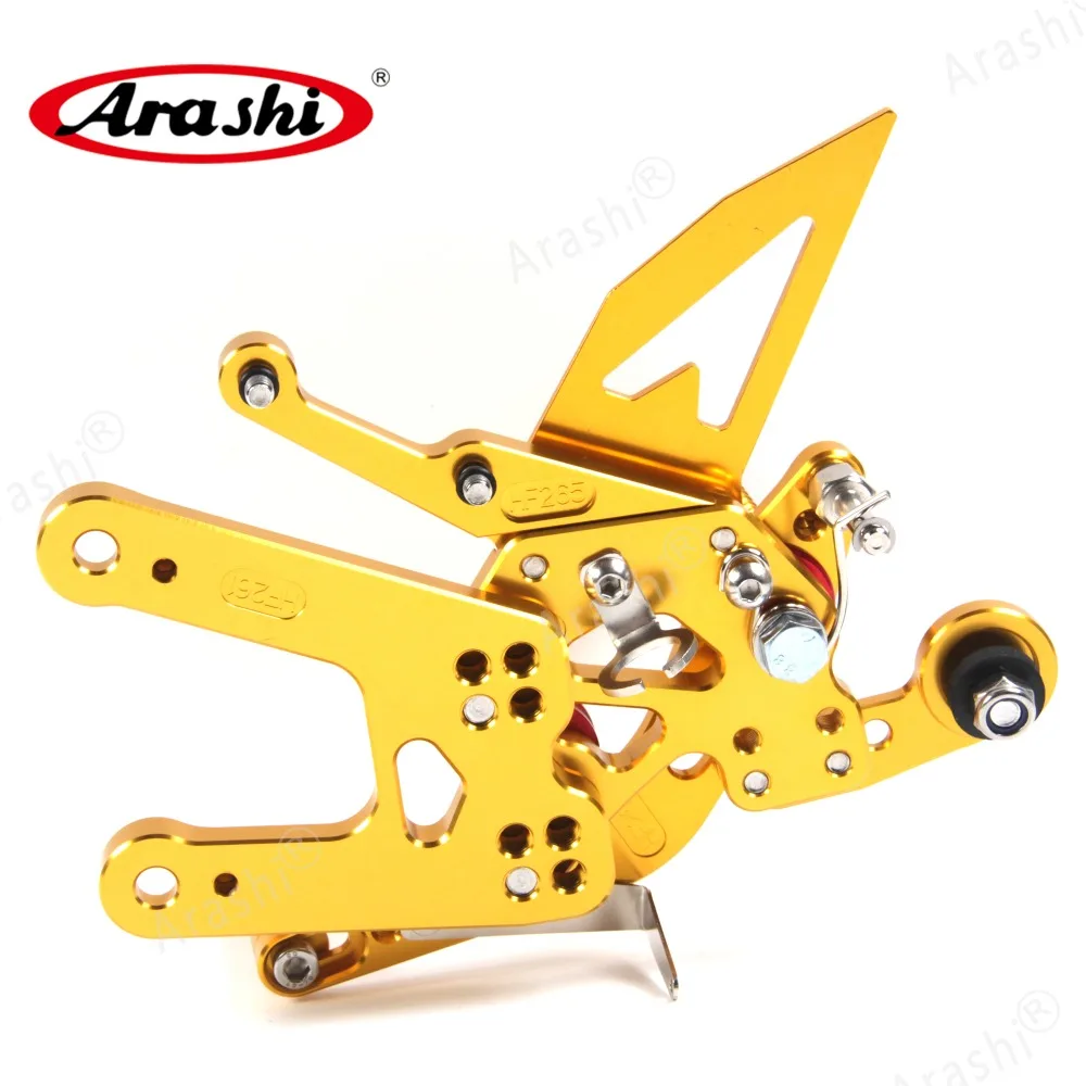 Arashi YZF R6 CNC регулируемая подножка для YAMAHA R6 Rider Rearset подножки аксессуары для мотоциклов 17