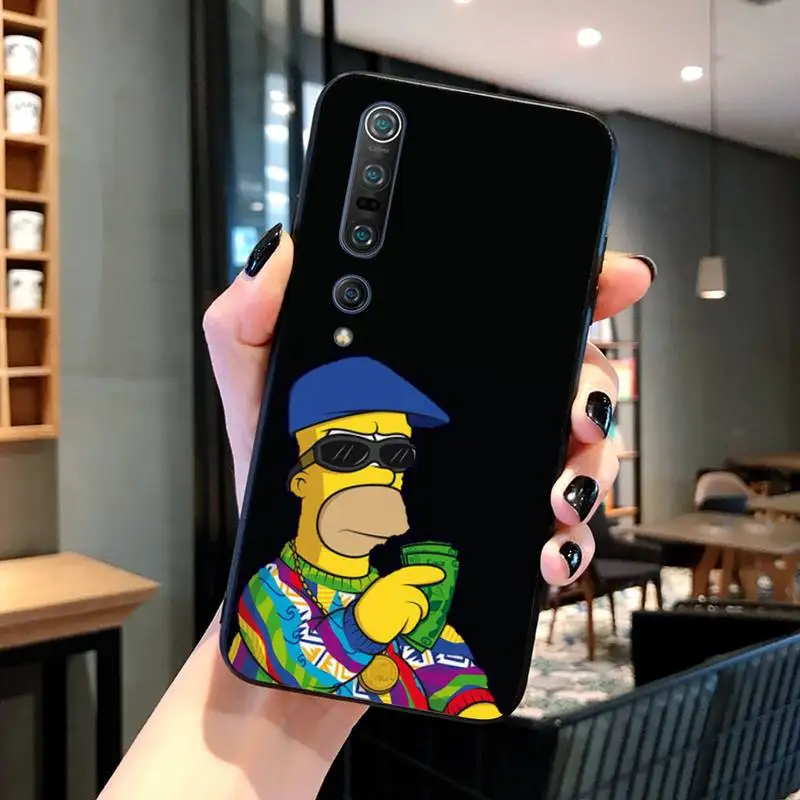

Homer J. Simpson Phone Case Black For Xiaomi 6X 8 8Lite 9T 10 10Lite Note 8 8T 9Pro 9Promax Cases