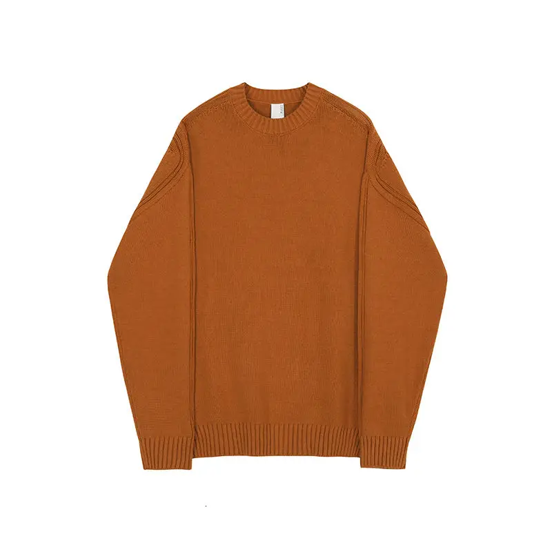 

2020 Autumn And Winter New Youth Popular Men's Loose Solid Color Simple Sweater Fashion Casual Round Neck Pullover M-2XL