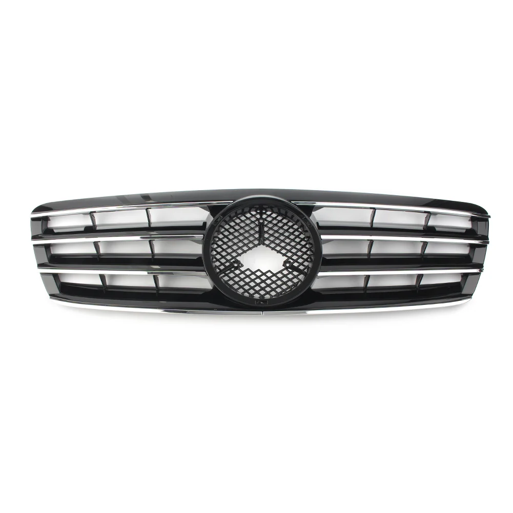 Передняя решетка автомобиля для Mercedes Bens c-класс W203 C230 C240 C320 C32 C220 2000 2001 2002 03 2004 2005 2006 хром черный w/эмблема