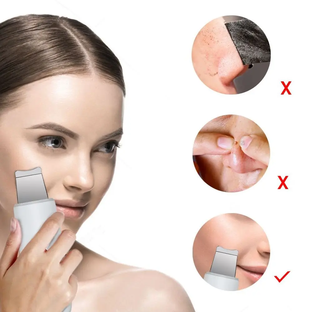

Scrubber Face Ultrasonic Skin Vibrator Massage Ultrasound Ion Deep Facial Cleansing Machine Remove Blackhead Wrinkle Pore Clean