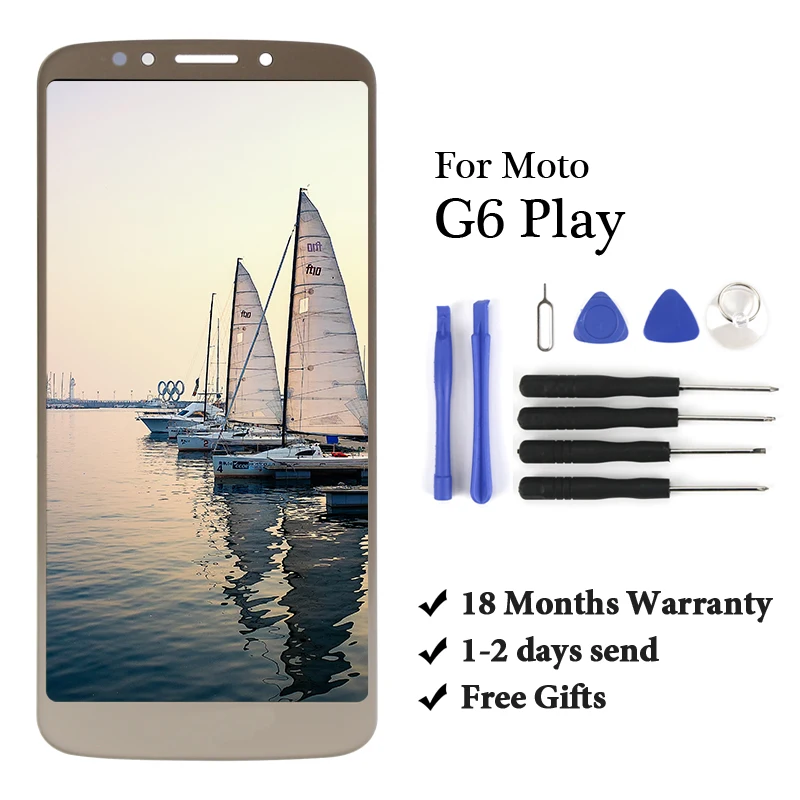 

ЖК-дисплей для Motorola G6 play, ЖК-дисплей, сенсорный экран, дигитайзер в сборе, замена для Motorola G6 Play, XT1922-5, ЖК-дисплей