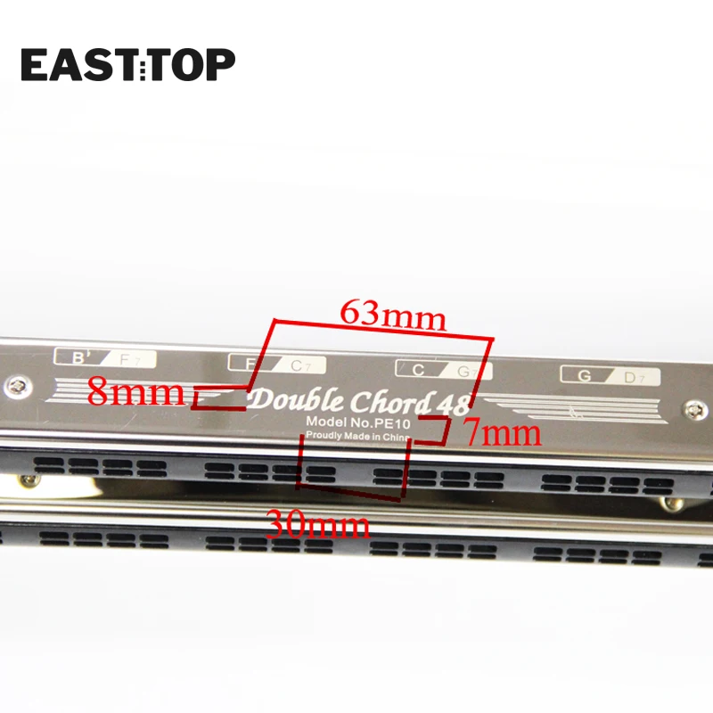 EASTTOP PE10(T2-3) новая двойная Губная гармошка Профессиональный аккорд гармоника |