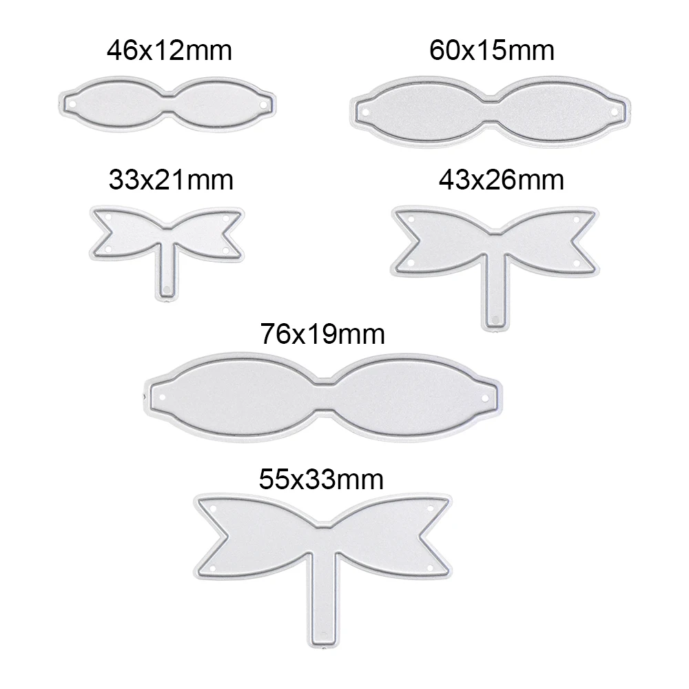 HOOMIN украшения для открыток тиснение папка резка 6 шт./лот бант луки режущий