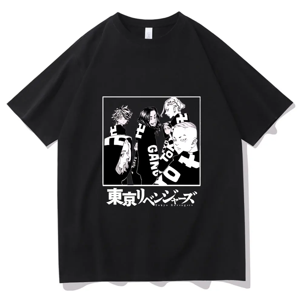 

Tokyo Revengers Pattern Print T Shirt Japan Super Cool Manga T-shirt Men Women Loose Short Sleeve Tee Fashion Anime Style Tshirt