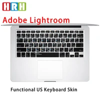 hrh adobe lightroom shortcuts translucent keyboard covers tpu keypad skin protector for macbook pro air 13 15 17 english version