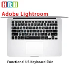 Прозрачные чехлы для клавиатуры для Macbook Pro Air 13, 15, 17, английская версия