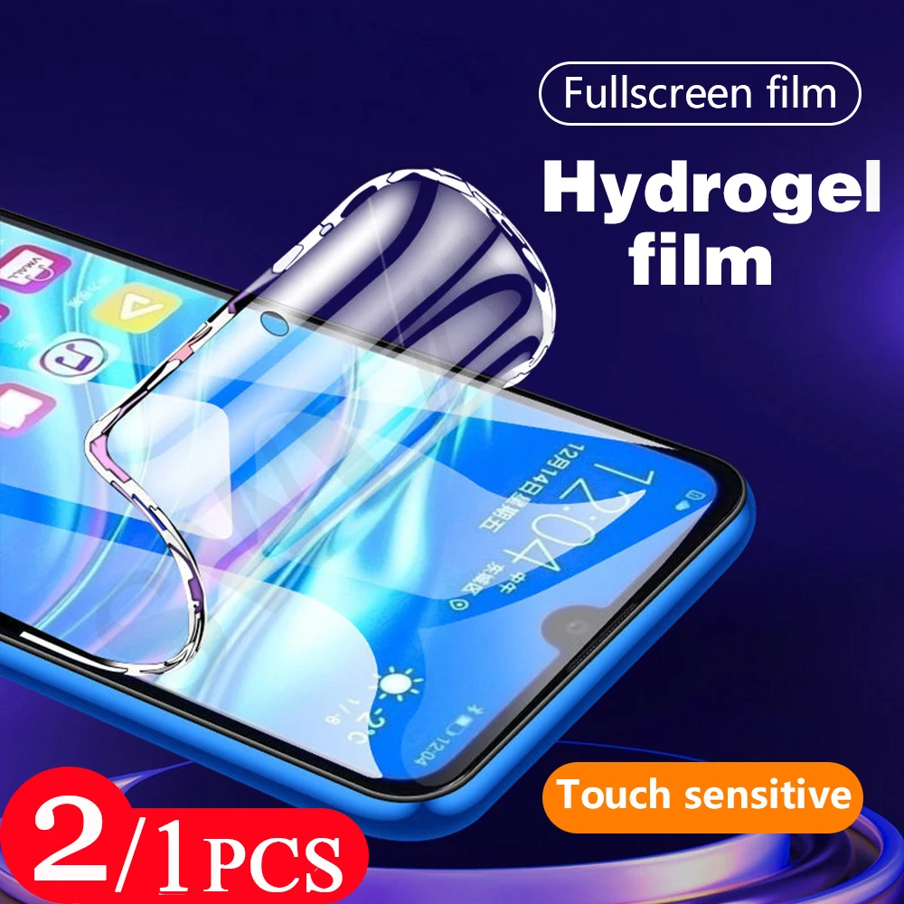 2/1Pcs 9D hydrogel film for huawei Y9 2019 Y9S Y9A Y8P Y8S Y7 Prime Y7A Y7P Y6 pro Y5 lite 2018 phone screen protector Not Glass