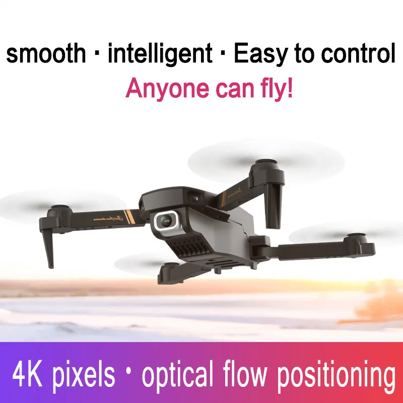 

V4 WIFI FPV Drone WiFi live video FPV 4K/1080P HD Wide Angle Camera Foldable Altitude Hold Durable RC Quadcopter