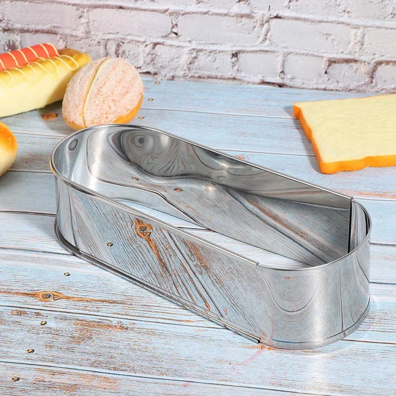 Cake Mold Long Oval Retractable Mousse Baking Ring Pastry Dessert DIY Mould Kitchen | Дом и сад