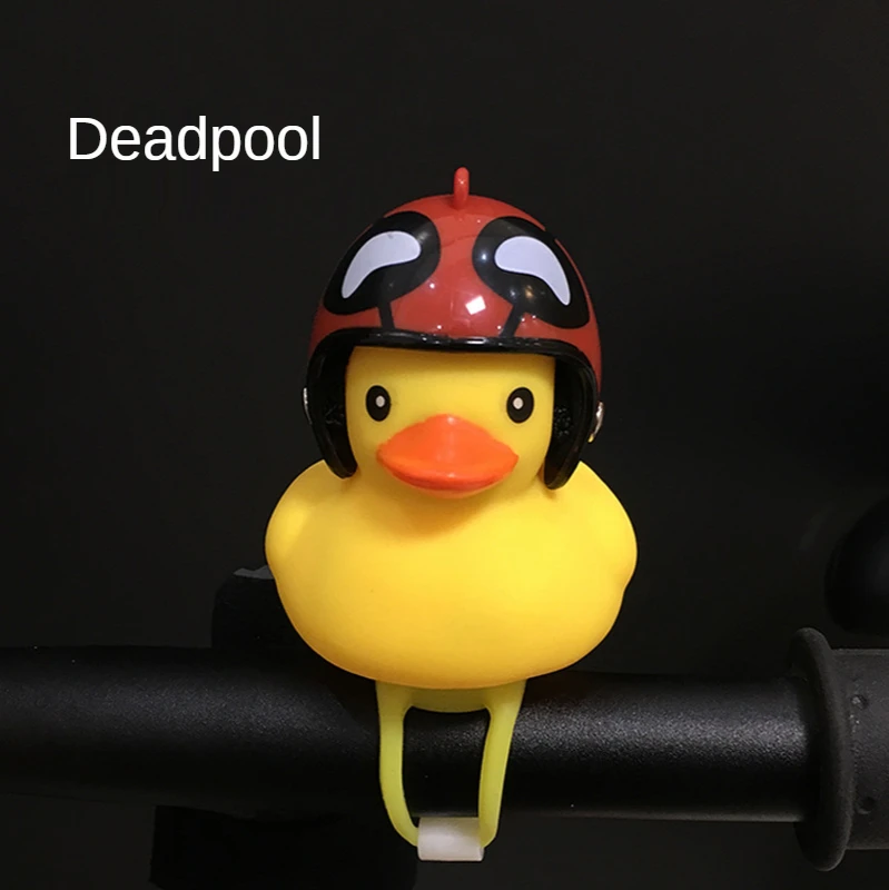 

K08 Bicycle Duck Bell with Helmet Headlight Horn Broken Wind Small Yellow Duck Road Bike Motor Helmet Riding Cycling Accessories