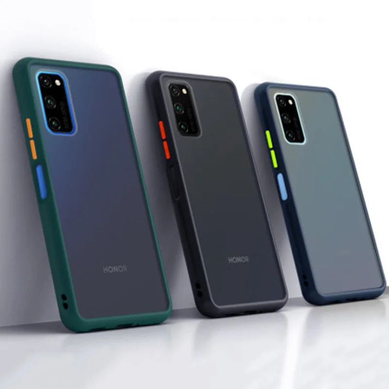 Ударопрочный чехол для телефона Huawei P40 Lite P30 Pro Y5P Y6P Y7P Mate 30 Honor 20S 9A матовый цветной