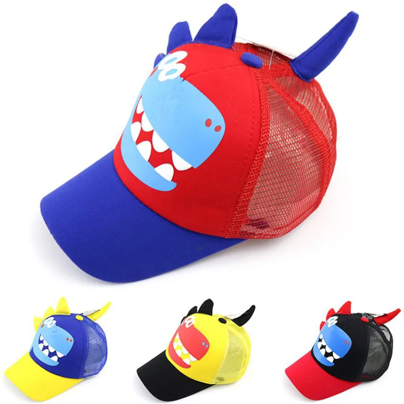 Doitbest 2020 Children Baseball Cap dinosaur cartoon summer Hip Hop kids Hats Boys Girls hat Caps snapback gorras | Аксессуары для
