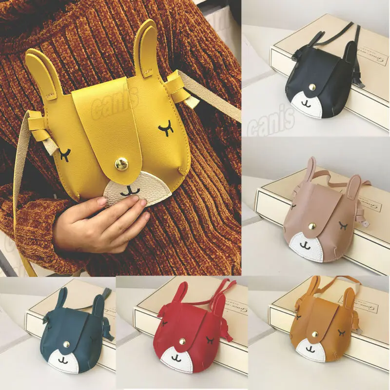 Милая кожаная сумка принцессы для маленьких девочек сумка-мессенджер через