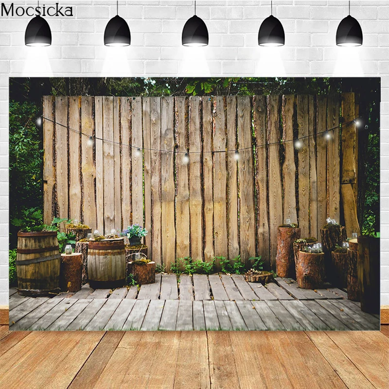 

Mocsicka весенний фон для фотосъемки с изображением леса пенька винного бочонка декоративные реквизиты для детской портретной фотосъемки баннер