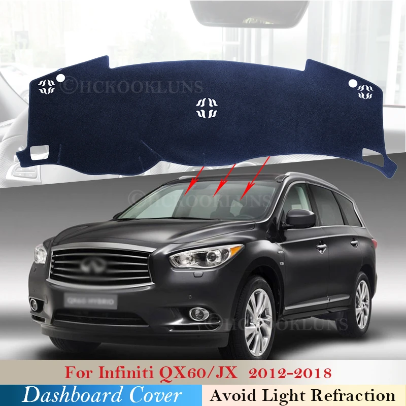 Защитная накладка на приборную панель для Infiniti QX60 2012 2013 2014 2015 2016 2017 автомобильные