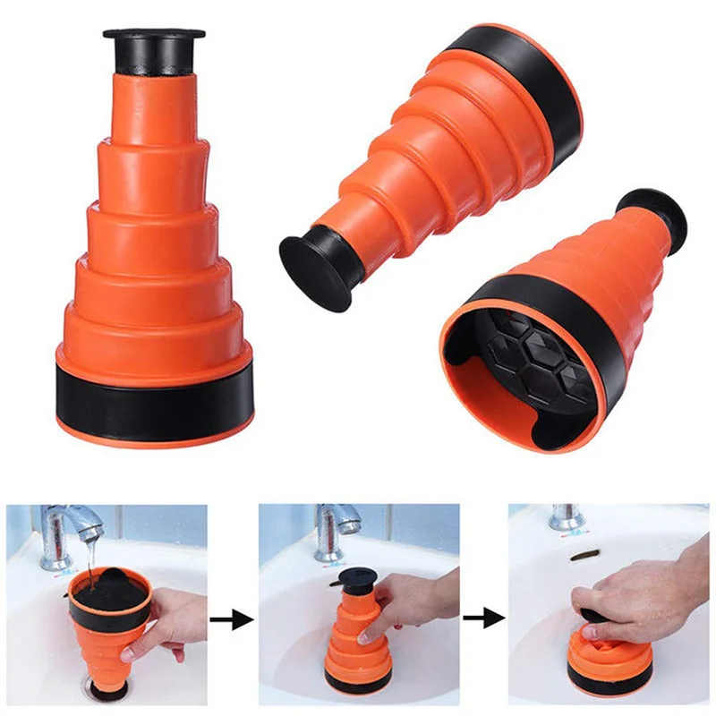 

1 PCS New Sewer Dredger Kitchen Sink Pipe Sink Dirt Collector Quick Solution To Blockage Problem Kitchen Creative Special Tools