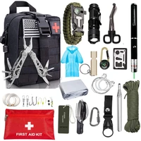 multiple outdoor adventures survival kit outdoor emergency survival gear kit with knife tactical tool for camping hiking hunting
