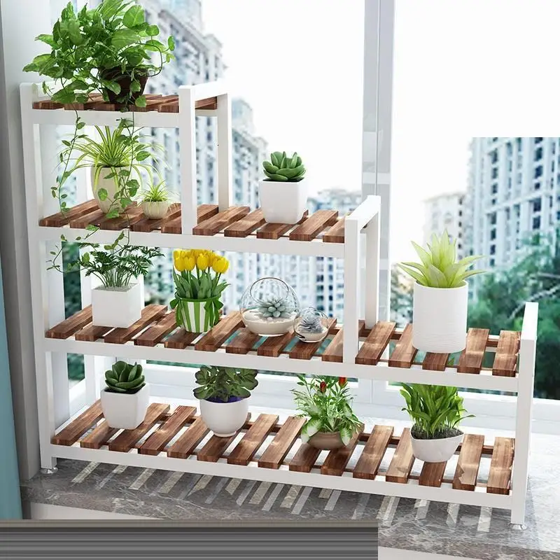 Внутренняя подставка для украшения растений стеллаж цветов на балконе - Фото №1