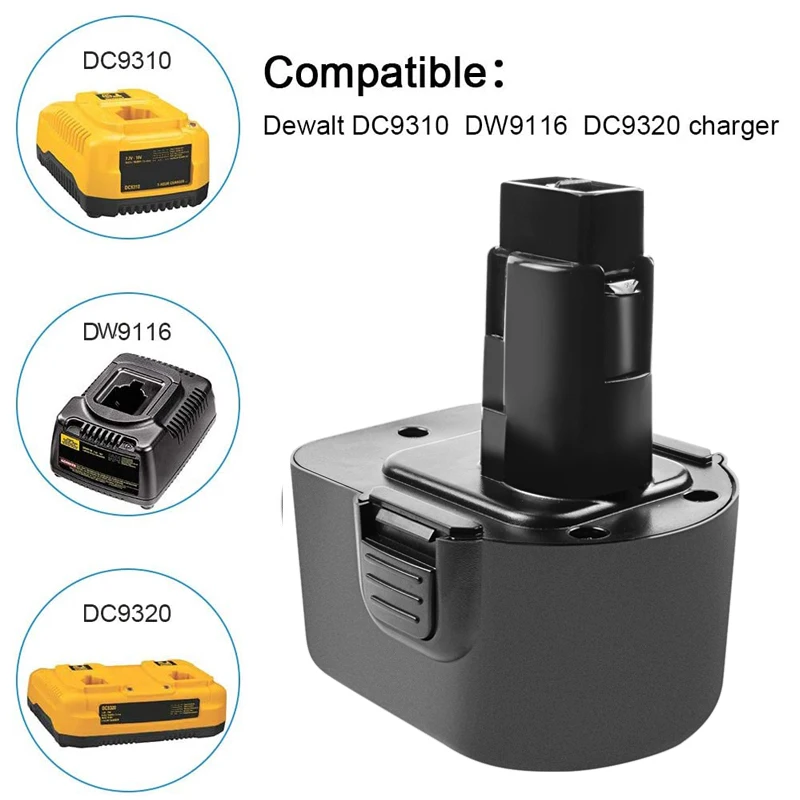 Сменный никель металлогидридный аккумулятор 12 В 3 5 Ач для Dewalt DC9071 DW9071 DW9072 DE9072 DE9074