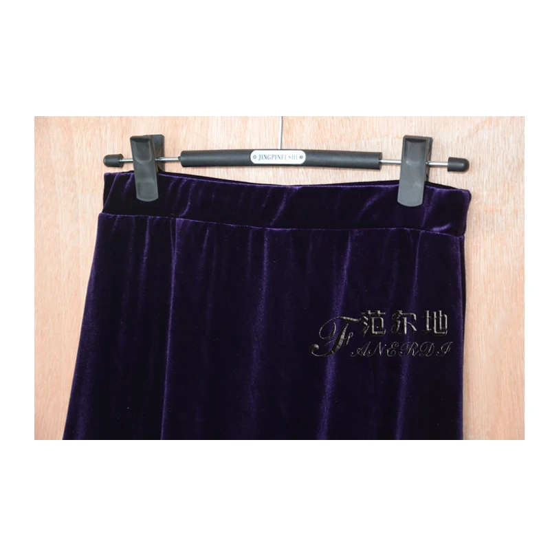 XS-10XL, модные длинные макси юбки трапециевидной формы для женщин, эластичная резинка на талии, зимняя велюровая плиссированная бархатная юбка на заказ