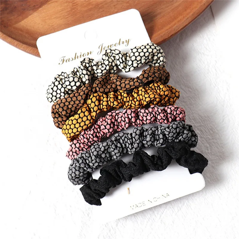 PINKSEE/1 комплект резинки для волос кольцо яркие цвета шелковистые атласные