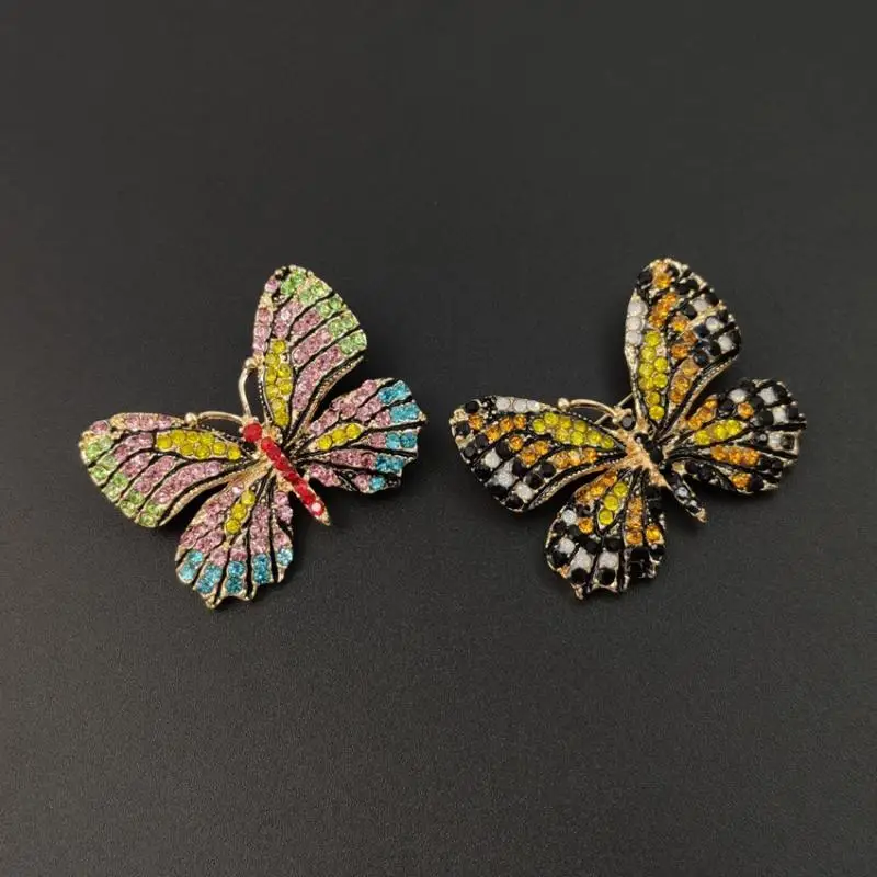 2019 модная цветная брошь в виде бабочки свадебные хрустальные стразы насекомых
