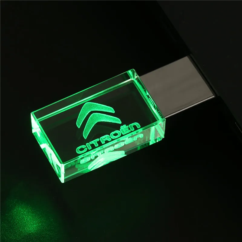 JASTER citreon crystal+ metal USB flash drive pendrive 4GB 8GB 16GB 32GB 64GB 128GB External Storage memory stick u disk