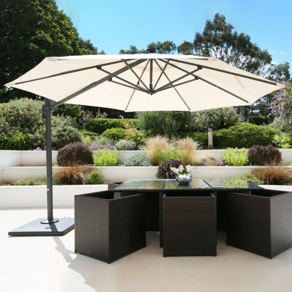 

Cabilock Beach Umbrella UV Protection Canopy Outdoor Umbrella Canopy without Umbrella Stand (Beige)