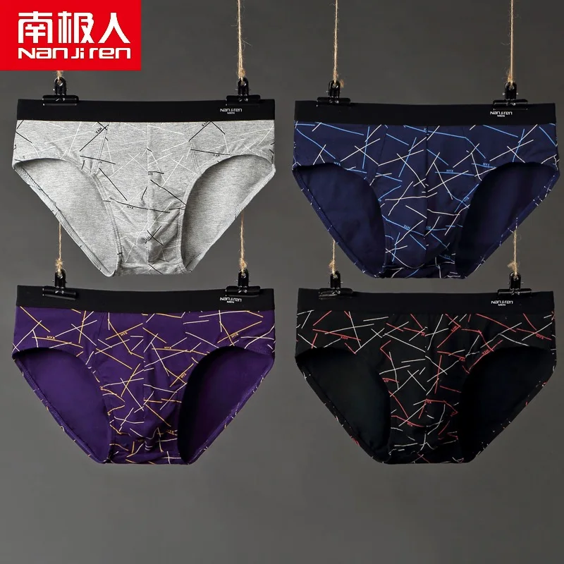4PCS/LOT New Men Briefs Cotton Underwear Men's Panties Underpants Male Comfortable Panties Sexy Men Shorts Briefs Hot