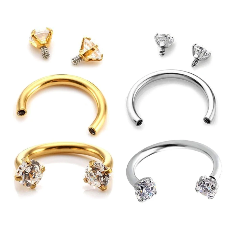 

NEW Piercing Septo Nose Lip Ear Septum Cartilage Captive Hoop Ring Jewelry Pendientes Tragus Mujer Nose Piercing Jewelry