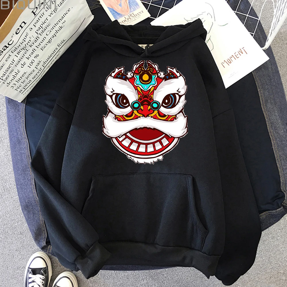 

2021 Spring and Winter Chinese Elements Harajuku Style Hoodies Men's Women's Hoodies Hip-Hop Sweatshirts Casual Streetwear