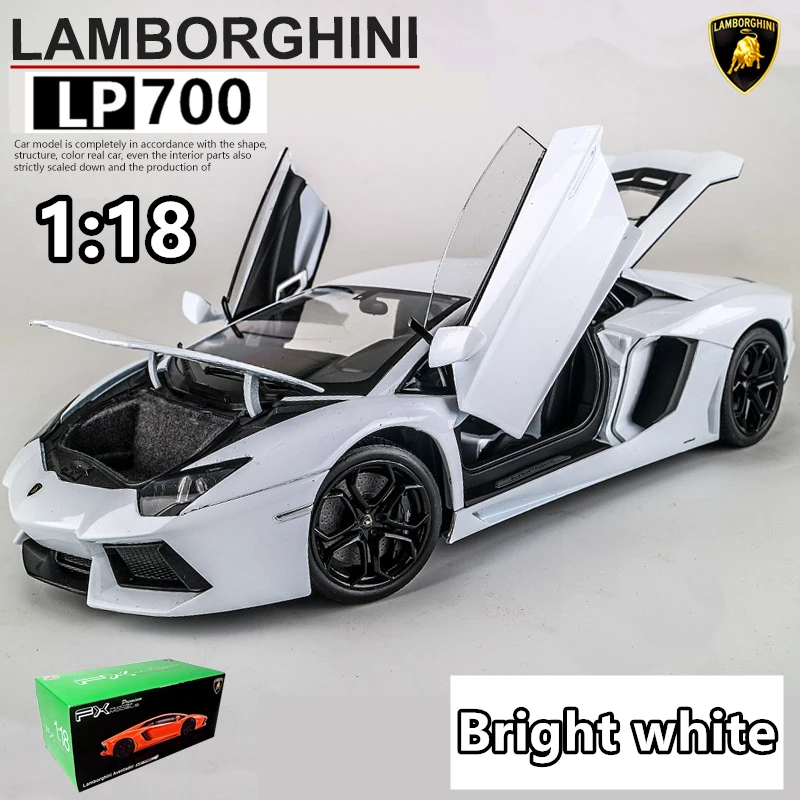 LP700 Welly 1:18 Lamborghini LP700 сплав модель автомобиля Моделирование Украшение автомобиля коллекция подарок игрушка Литье модель игрушка для мальчиков - Цвет: LP700
