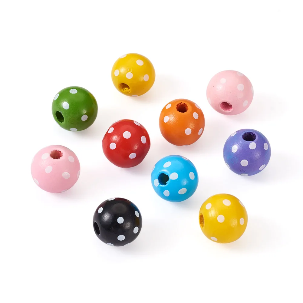 

Бусины в горошек для ювелирных изделий, 8 цветов