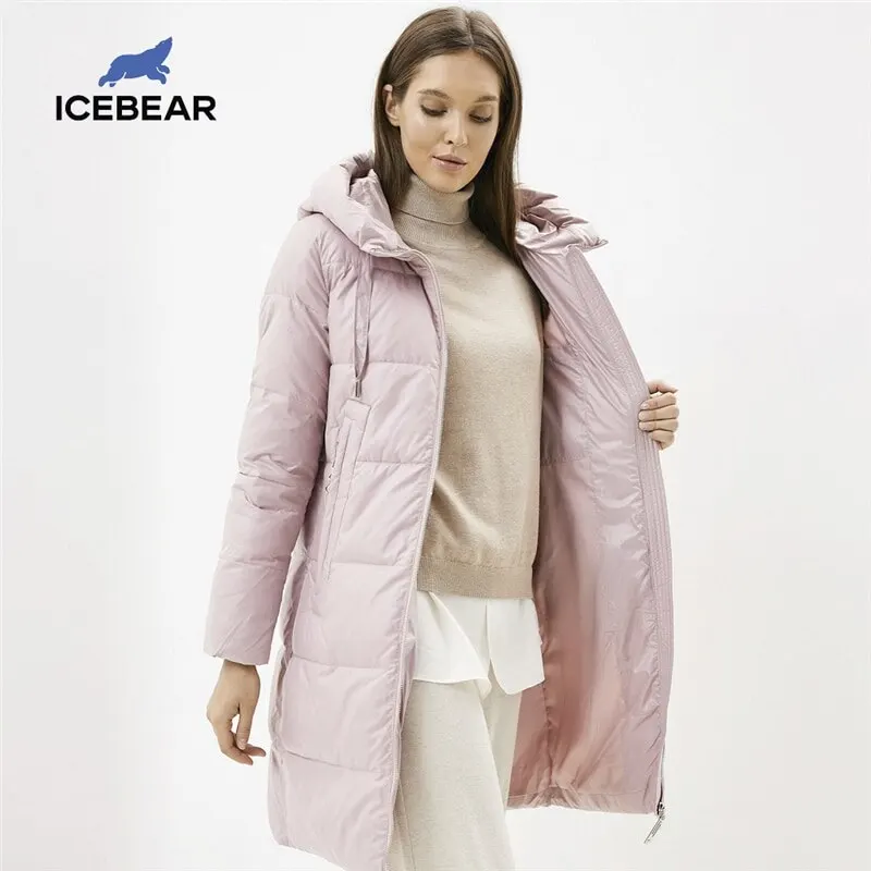 Icebear 2020 новая зимняя женская куртка мода пальто высокого качества женское марки