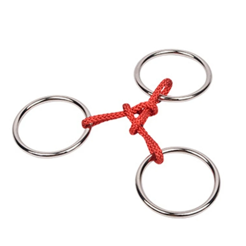 

Butebuy Metal Wire Wood Puzzle Set IQ Mind Brain Teaser Link Unlock Interlock