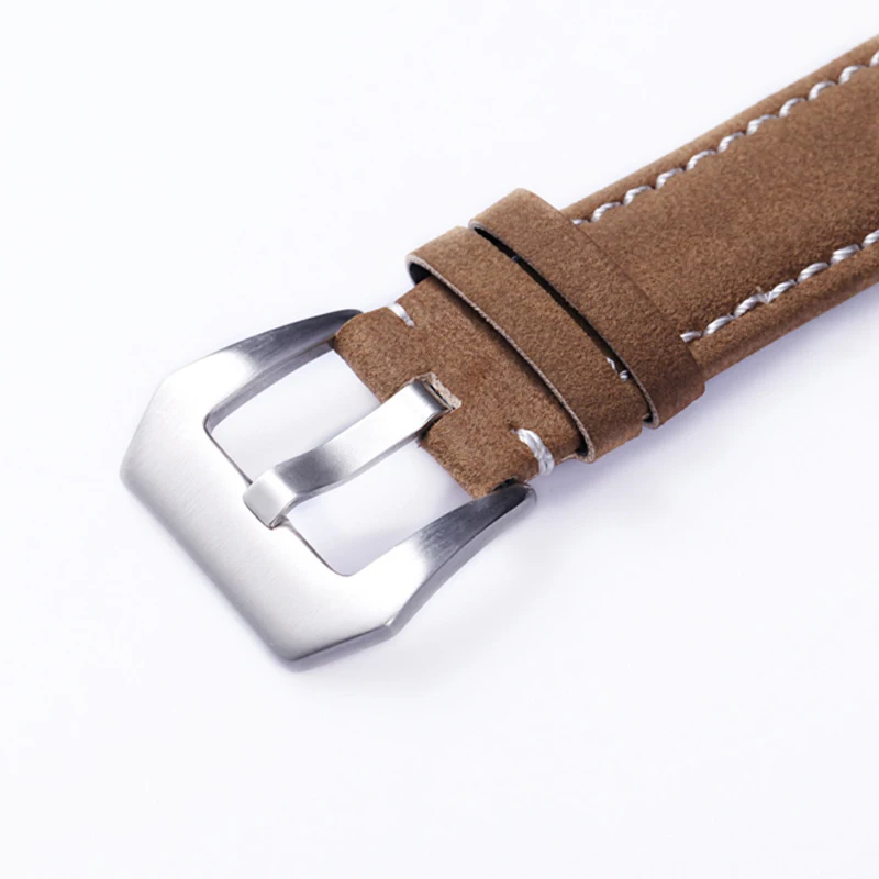 

Retro Frosted Leather Watchband Strap 18mm 20mm 22mm 24mm With Stainless Steel Buckle For Men Watch Accessories Gift tool