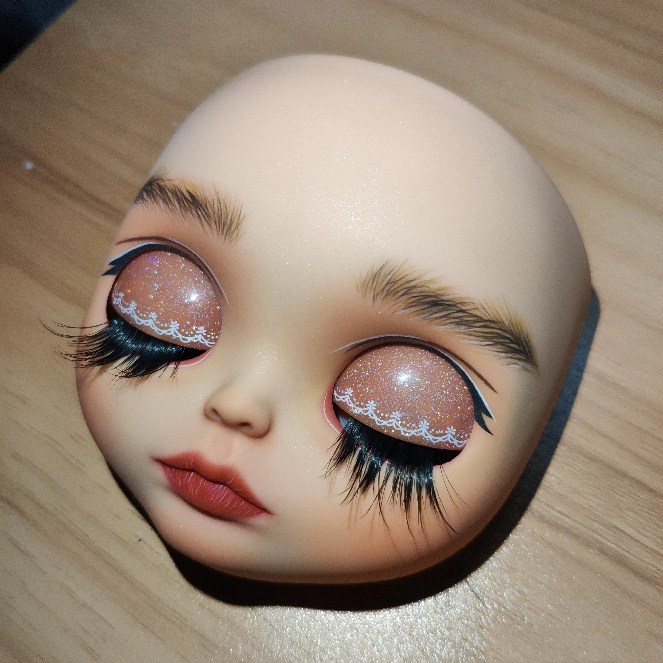 1/6 BJD 30 см кукла игрушки 19 шарнир высокое качество Кастомизация кукла Обнаженная Блит, лицевая пластина с макияжем темная кожа сексуальный макияж