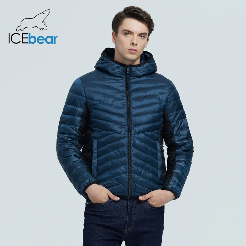 Новинка 2020 осень/зима мужские куртки ICEbear Высококачественная Мужская короткая