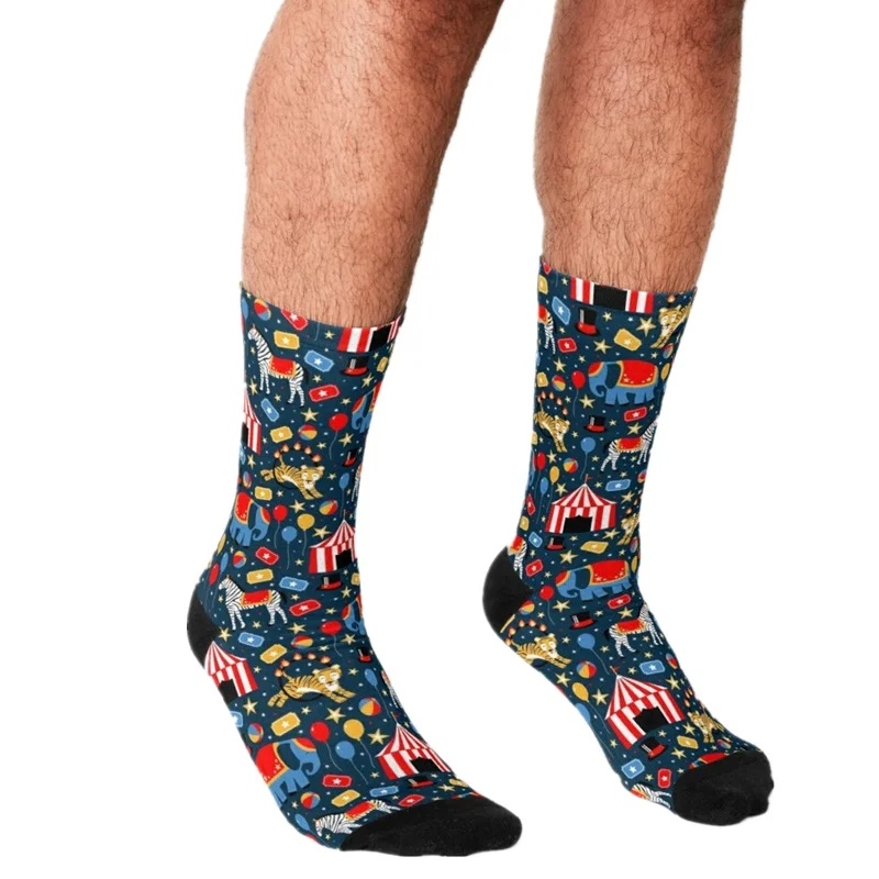 

Забавные мужские носки под большим верхом 2021, мужские счастливые носки в стиле хип-хоп с принтом, милые мужские сумасшедшие носки в уличном ...