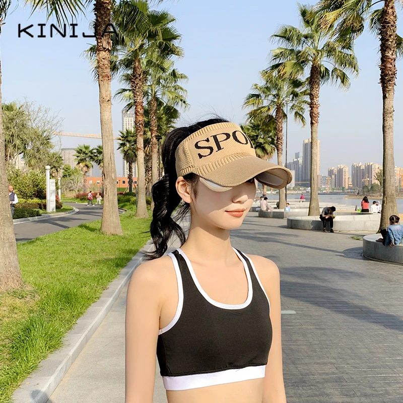 Кепка женская с выдвижным козырьком Летняя трикотажная бейсболка пустой