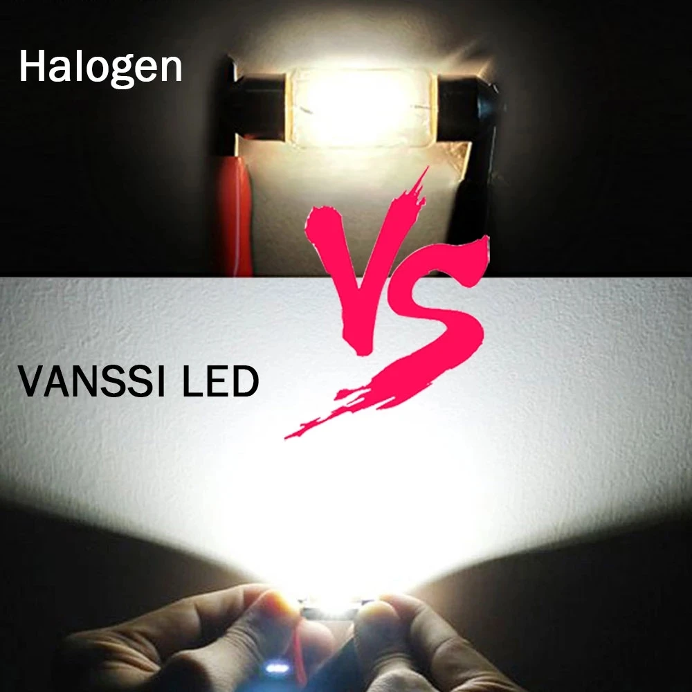 

10Pcs 31MM 36MM Festoon DE3175 C5W Canbus LED Bulbs For Car Interior Dome Reading License Plate Light Bulbs Error Free White