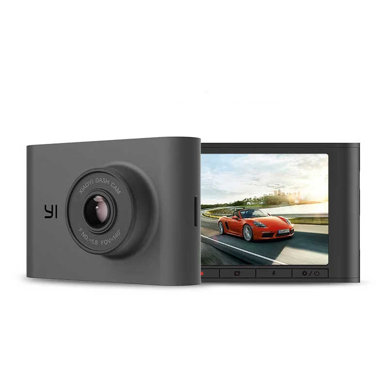 Видеорегистратор YI Nightscape Dash | Широкоугольный объектив 140 градусов 2.4&quot ЖК экран